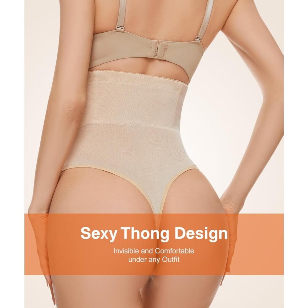 Women's 1Pc Nude High Waisted Tummy Control Body Shaper Stomach Shapewear - Picture 3 of 6